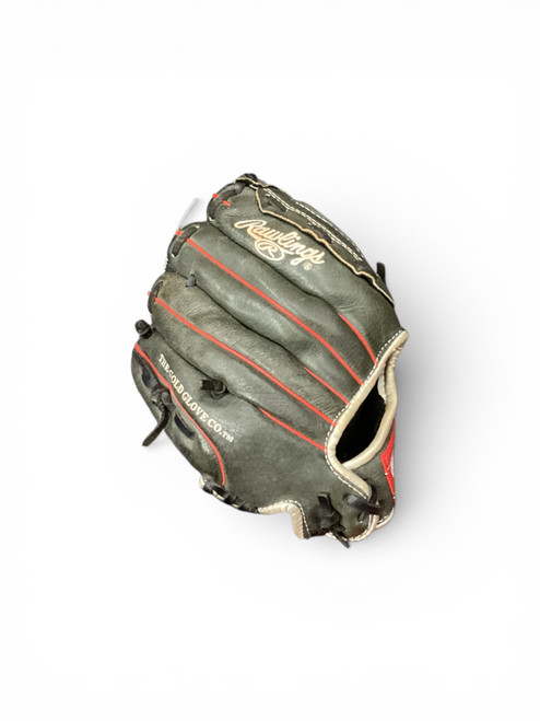 Vist Large View of Product Image Which is Used Rawlings MPL100DSB BB/SB Glove RH Throw Black 10"