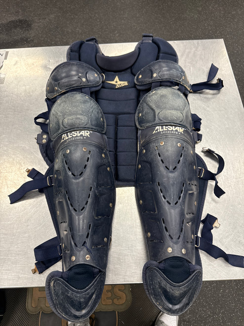 Vist Large View of Product Image Which is Used All-Star CP/LG Catchers Set Navy Blue 12-16
