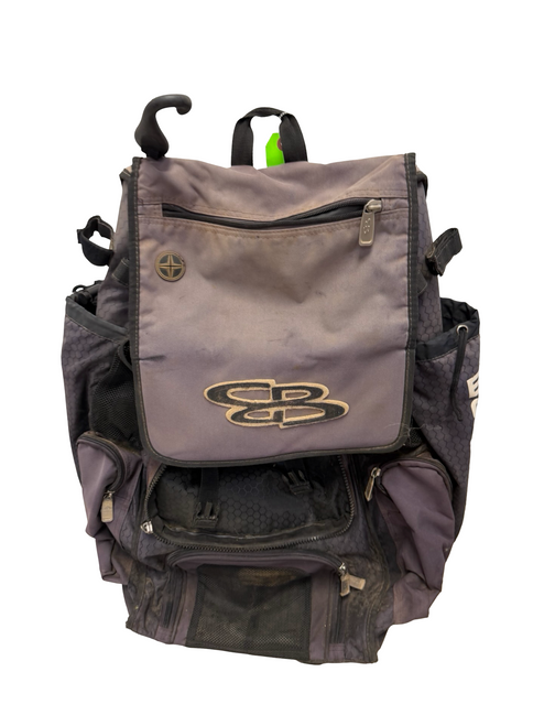 Vist Large View of Product Image Which is Used BoomBah ROLLING SUPERPACK Wheeled Baseball Bag Black - missing personalization panel