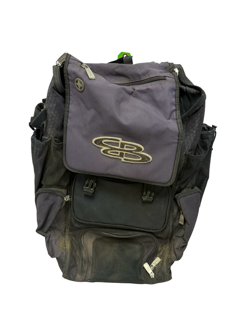 Vist Large View of Product Image Which is Used BoomBah ROLLING SUPERPACK Wheeled Baseball Bag Black