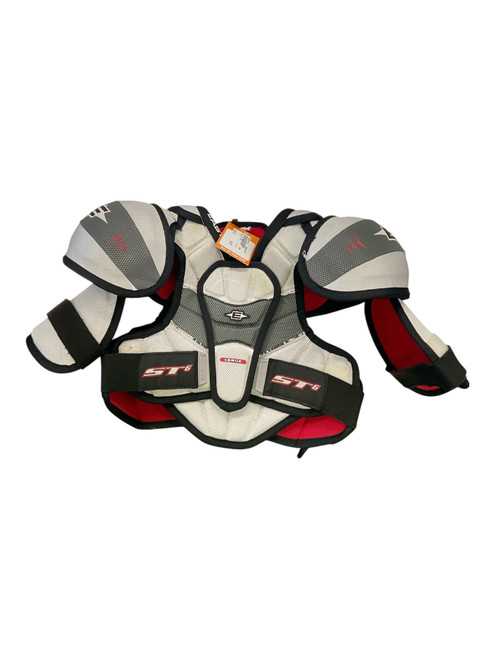Vist Large View of Product Image Which is Used Easton ST6 Junior Shoulder Pads LG