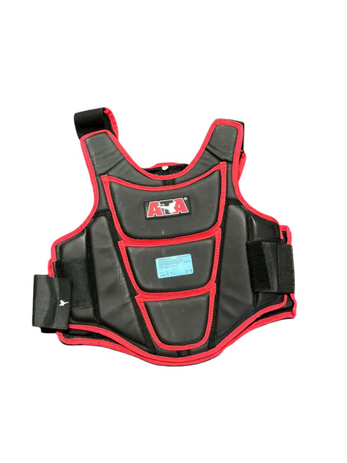 Vist Large View of Product Image Which is Used Martial Arts Chest Guard Red MD Tall