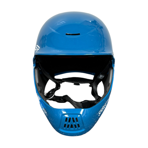 Vist Large View of Product Image Which is Used Shred Ready White Water Helmet