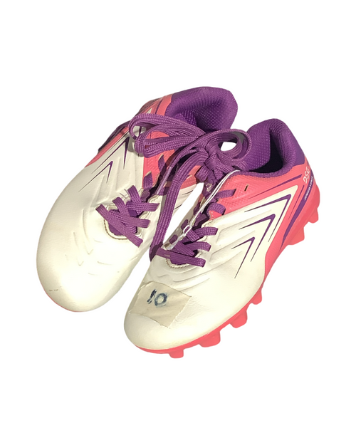 Vist Large View of Product Image Which is Used Dsg Soccer Cleats White Youth 10.0