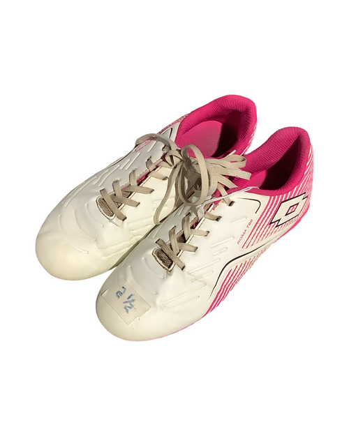 Vist Large View of Product Image Which is Used Lotto Soccer Cleats White Junior 02.5