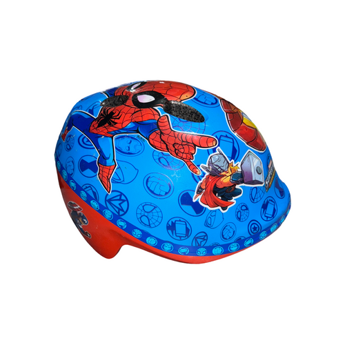 Vist Large View of Product Image Which is Used MARVEL YTH Bike Helmet Royal Blue One Size