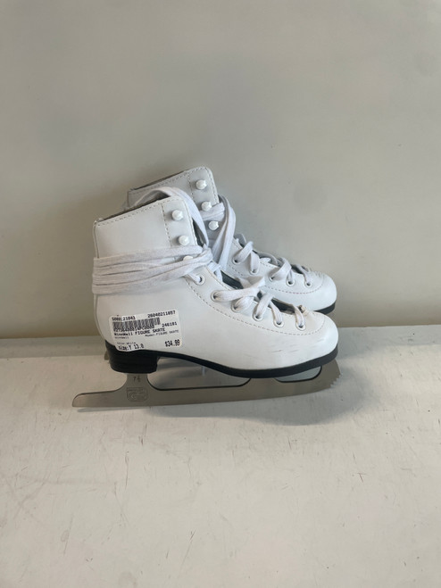 Vist Large View of Product Image Which is Used WinnWell FIGURE SKATE Girls Figure Skate White Youth 13.0