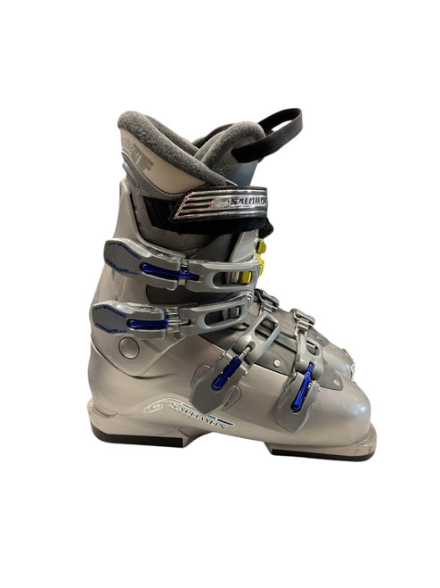 Vist Large View of Product Image Which is Used Salomon IRONY 4 SZ 25.5 Womens DH Ski Boot Grey 255 MP - M07.5 - W08.5