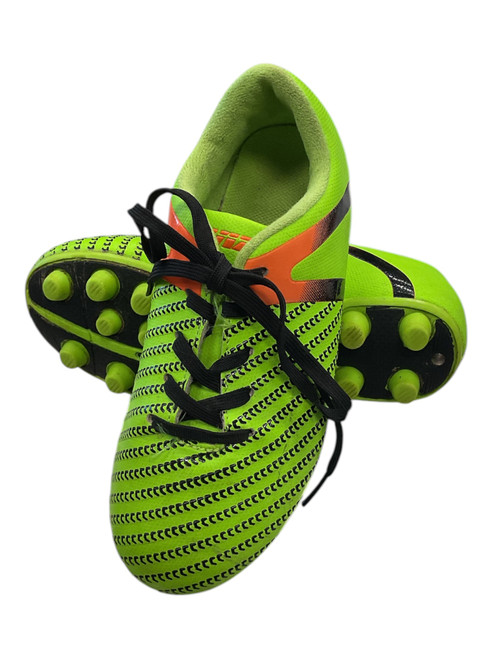 Vist Large View of Product Image Which is Used Vizari Soccer Cleats Neon Green Youth 12.0