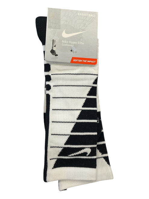 Vist Large View of Product Image Which is Used Nike NIKE ELITE CREW SOCKS Soccer Socks White SZ 8-12