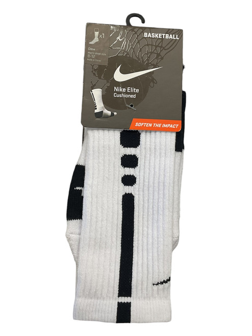 Vist Large View of Product Image Which is Used Nike NIKE ELITE CREW SOCKS Soccer Socks White SZ 8-12