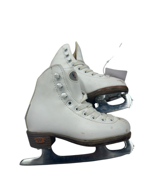 Vist Large View of Product Image Which is Used Riedell FIGURE SKATES Girls Figure Skate White Youth 10.0