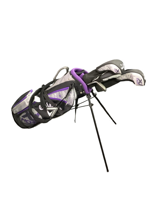 Vist Large View of Product Image Which is Used Callaway XI HOT Jr Package Set RH Purple 7 Piece