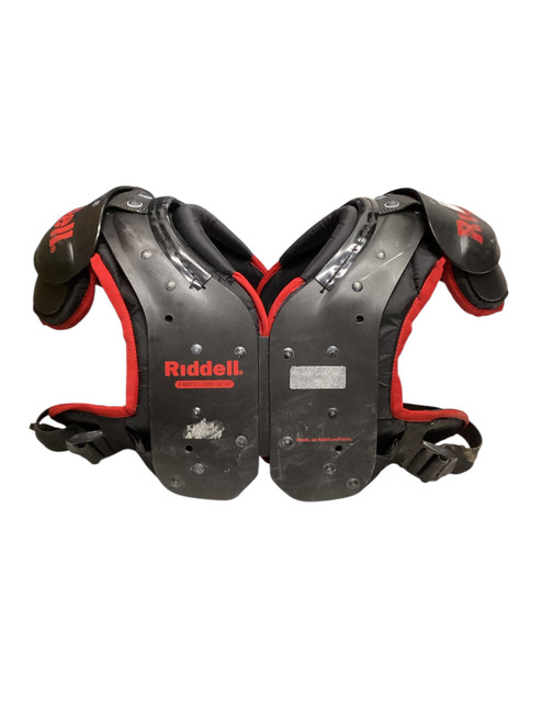 Vist Large View of Product Image Which is Used Riddell Z-MATTE FB Shoulder Pads Red LG