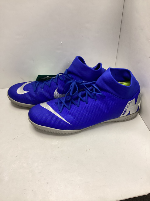 Vist Large View of Product Image Which is Used Nike Soccer Turf Shoes Royal Blue Senior 12