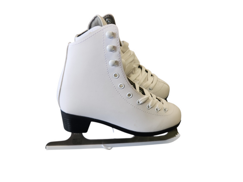 Vist Large View of Product Image Which is Used Lake Placid FIGURE SKATES Girls Figure Skate White Junior 02