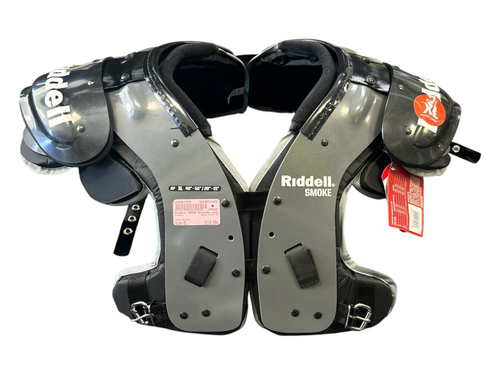 Vist Large View of Product Image Which is Used Riddell SMOKE SP FB Shoulder Pads Black XL