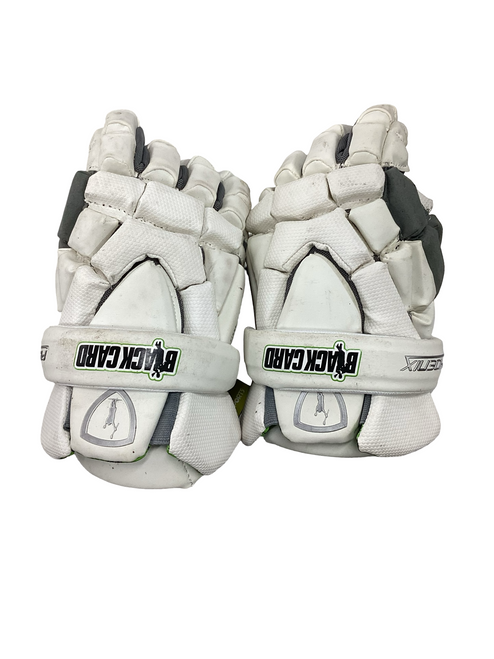 Vist Large View of Product Image Which is Used PHOENIX Lacrosse Gloves Mens White 15"