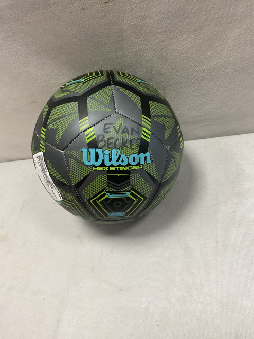 Vist Large View of Product Image Which is Used Wilson HEX STINGER All Size Soccer Ball Black 3
