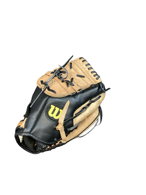 Vist Large View of Product Image Which is Used Wilson A360 BB/SB Glove RH Throw Brown 11"