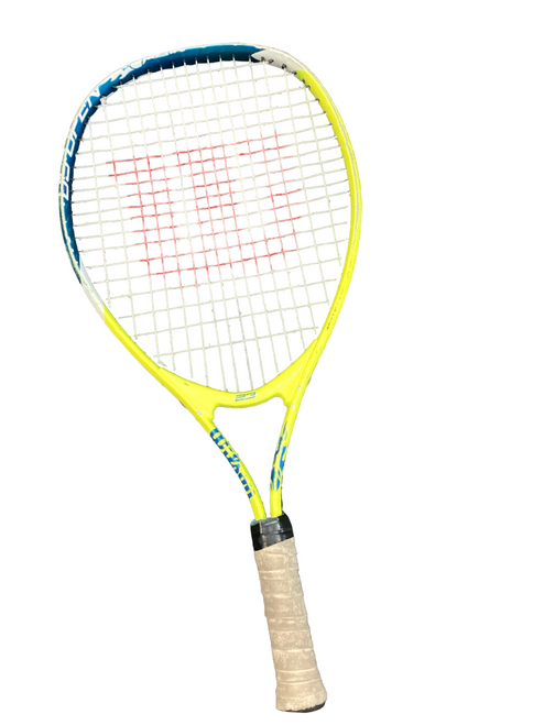 Vist Large View of Product Image Which is Used Wilson US OPEN 23 Junior Tennis Racquet Yellow 23"