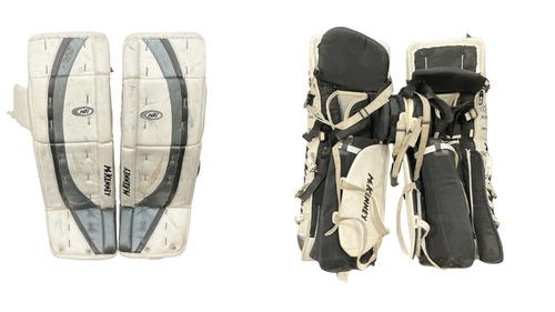 Vist Large View of Product Image Which is Used MCKENNY Goalie Leg Pads Senior White 34"