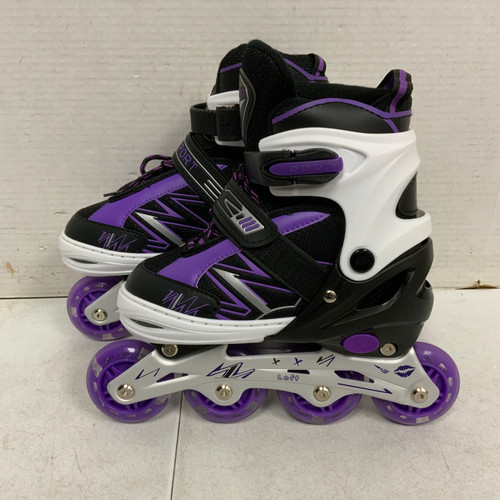 Vist Large View of Product Image Which is Used SPORT LIGHT UP JR 1-4 Junior Rec Fitness Skates Purple Adjustable