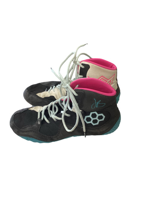 Vist Large View of Product Image Which is Used Rudis Wrestling Shoes Black Senior 10.5