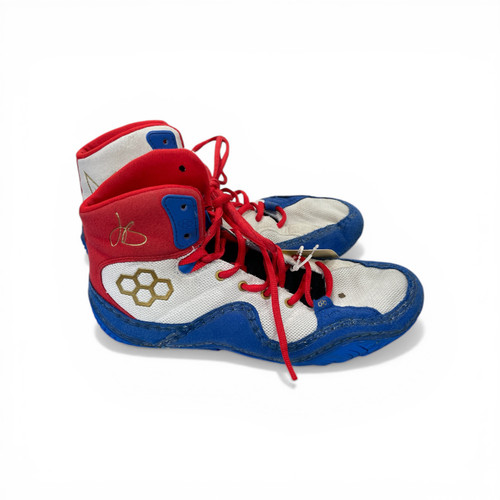 Vist Large View of Product Image Which is Used Rudis Wrestling Shoes Royal Blue Youth 06.5