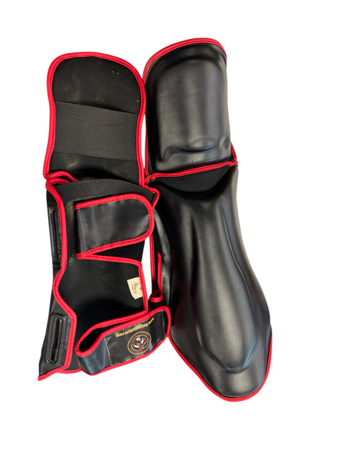 Vist Large View of Product Image Which is Used Martial Arts Shin Pads Black MD