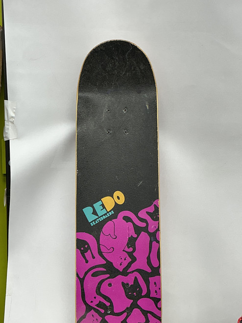 Vist Large View of Product Image Which is Used REDO Complete Skateboard Black 7 1/2"