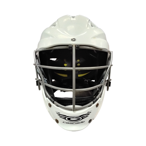 Vist Large View of Product Image Which is Used Cascade CS-R Lacrosse Helmet White One Size
