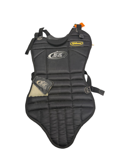 Vist Large View of Product Image Which is Used Wilson EZ GEAR Catchers Chest Protector Black Intermed