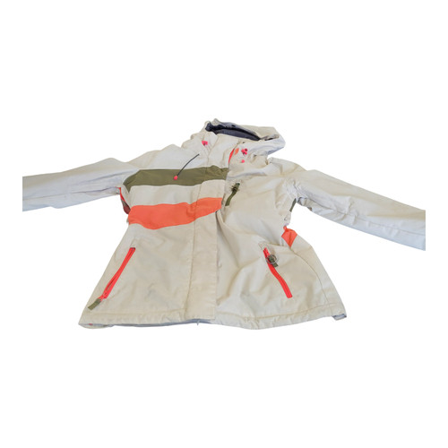 Vist Large View of Product Image Which is Used PWDR ROOM TECHNICAL WOMENS SNOW JACKET Outerwear Heavy Jacket W White MD