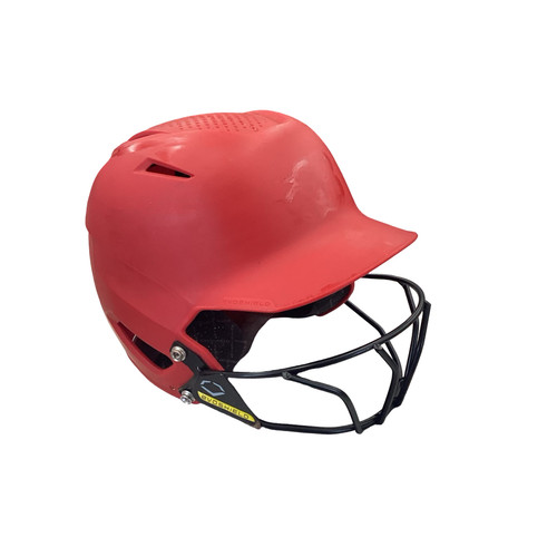 Vist Large View of Product Image Which is Used Evoshield HELMET W/MASK Batting Helmet w/Mask Red MD