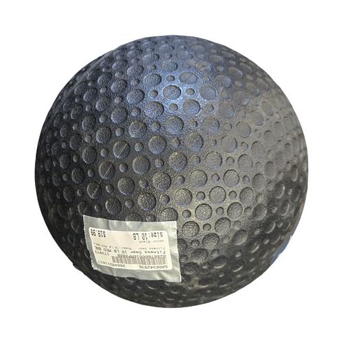 Vist Large View of Product Image Which is Used Fitness Gear 10 LB MED BALL Medicine Ball Black 10 lb