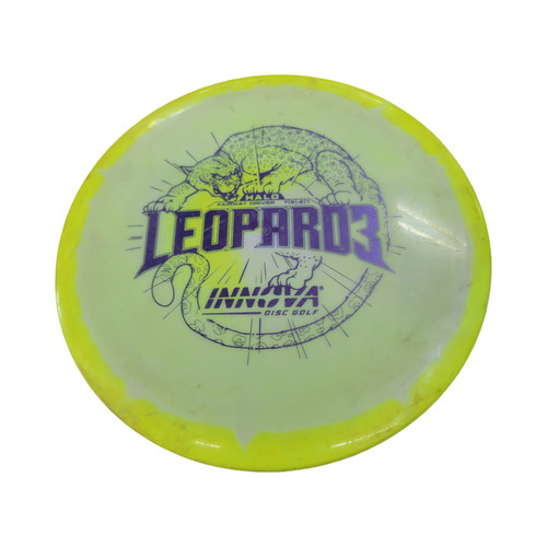 Vist Large View of Product Image Which is Used Innova LEOPARD 3 HALO STAR Disc Golf Driver Yellow