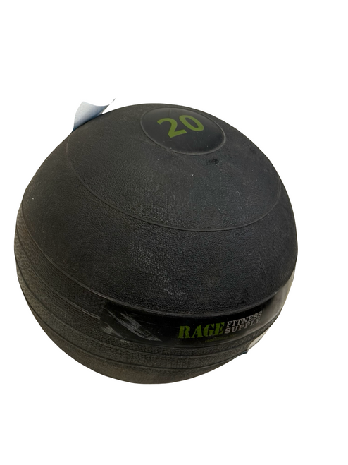 Vist Large View of Product Image Which is Used Rage Fitness Supply Slam Ball Black 20 lb