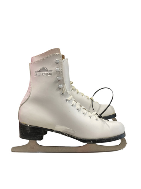 Vist Large View of Product Image Which is Used Lake Placid 685 SZ 8 WomensFigure Skate White Senior 8