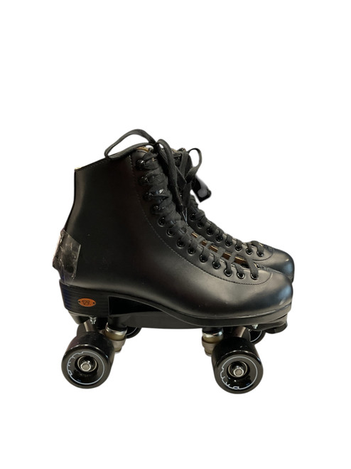 Vist Large View of Product Image Which is Used Riedell 111BR SZ 8 Senior Roller Quad Skates Black Senior 8