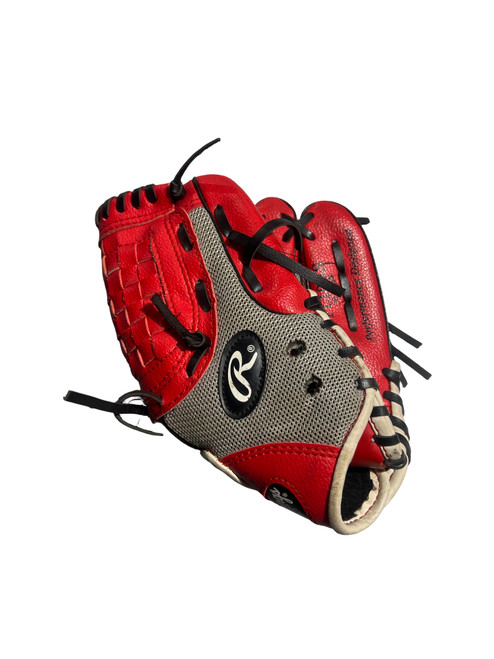 Vist Large View of Product Image Which is Used Rawlings PLAYERS SERIES BB/SB Glove RH Throw Red 10"