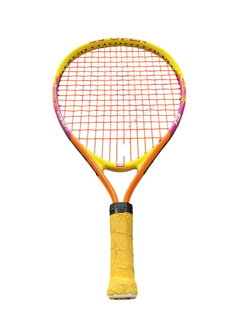 Vist Large View of Product Image Which is Used Wilson 61 Junior Tennis Racquet Orange 19"
