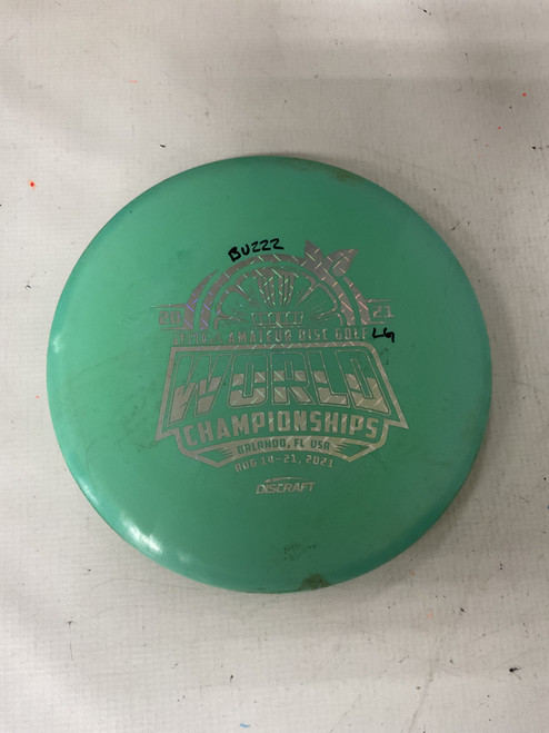 Vist Large View of Product Image Which is Used Discraft BUZZZ Disc Golf Mid Range Turquoise