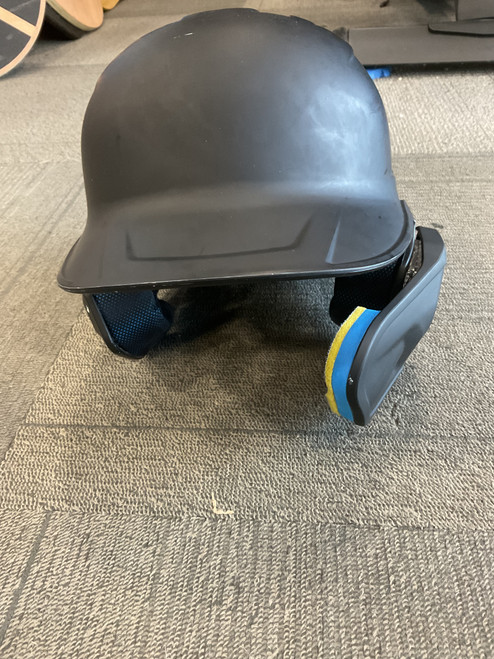 Vist Large View of Product Image Which is Used Rawlings IMPAX HELMET W/ FLAP Batting Helmet w/Mask Black Fits all