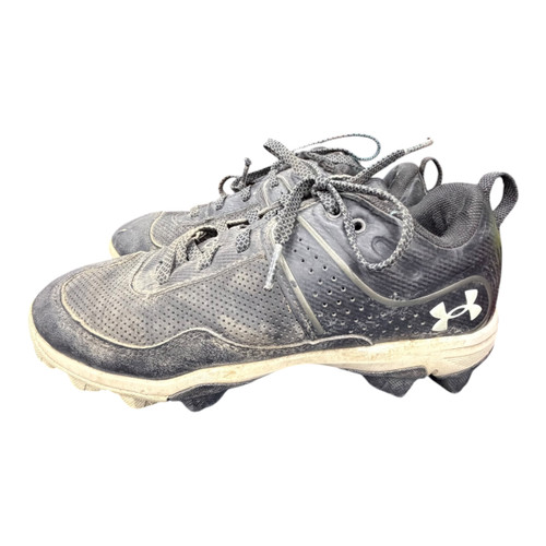 Vist Large View of Product Image Which is Used Under Armour GLYDE BB/SB Cleats Black Junior 03.5