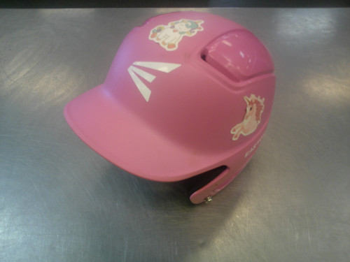 Vist Large View of Product Image Which is Used Easton ALPHA HELMET Batting Helmet No Mask Pink SM