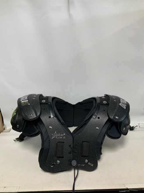 Vist Large View of Product Image Which is Used Douglas JP24 FB Shoulder Pads Black XL