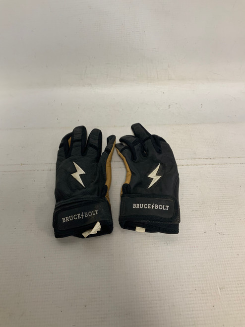 Vist Large View of Product Image Which is Used BRUCE BOLT BATTING GLOVE TC42 BB/SB Accessory Black MD