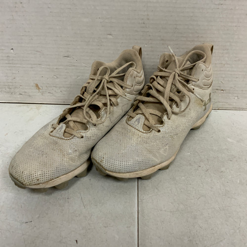 Vist Large View of Product Image Which is Used Under Armour LOCKED DOWN BB/SB Cleats White Junior 05.5