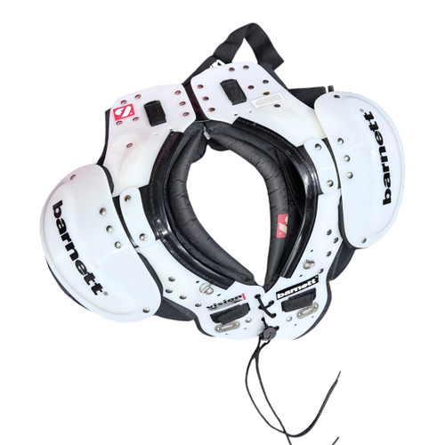 Vist Large View of Product Image Which is Used BARNETT VISION FB Shoulder Pads White SM